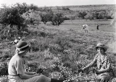 Reveling in the Beauty of a Field of Wildflowers near Breckenridge in 1935