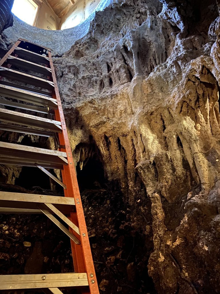 ladder, cave