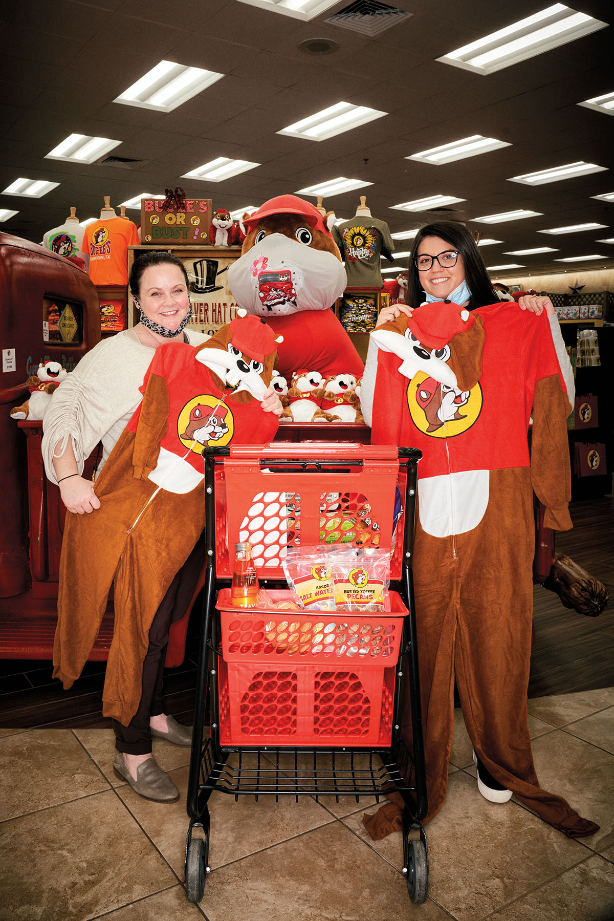 Buc-ee's Foam Football Red/Yellow – Texas Snax