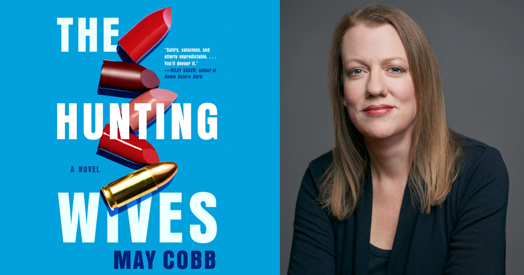 book cover, author photo, may cobb, the hunting wives