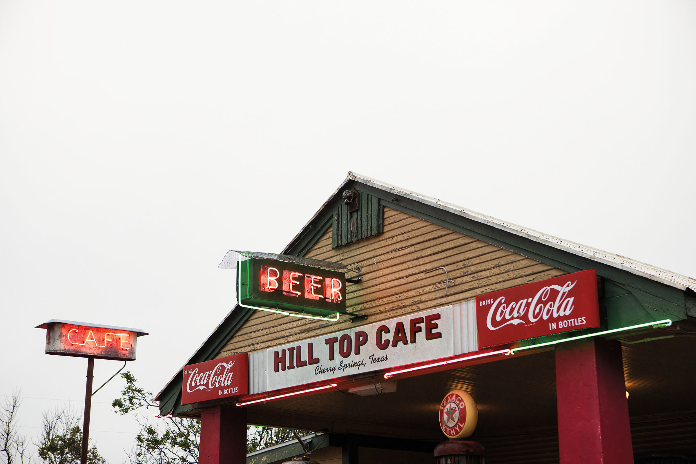 The outside of Fredericksburg's Hill Top Cafe