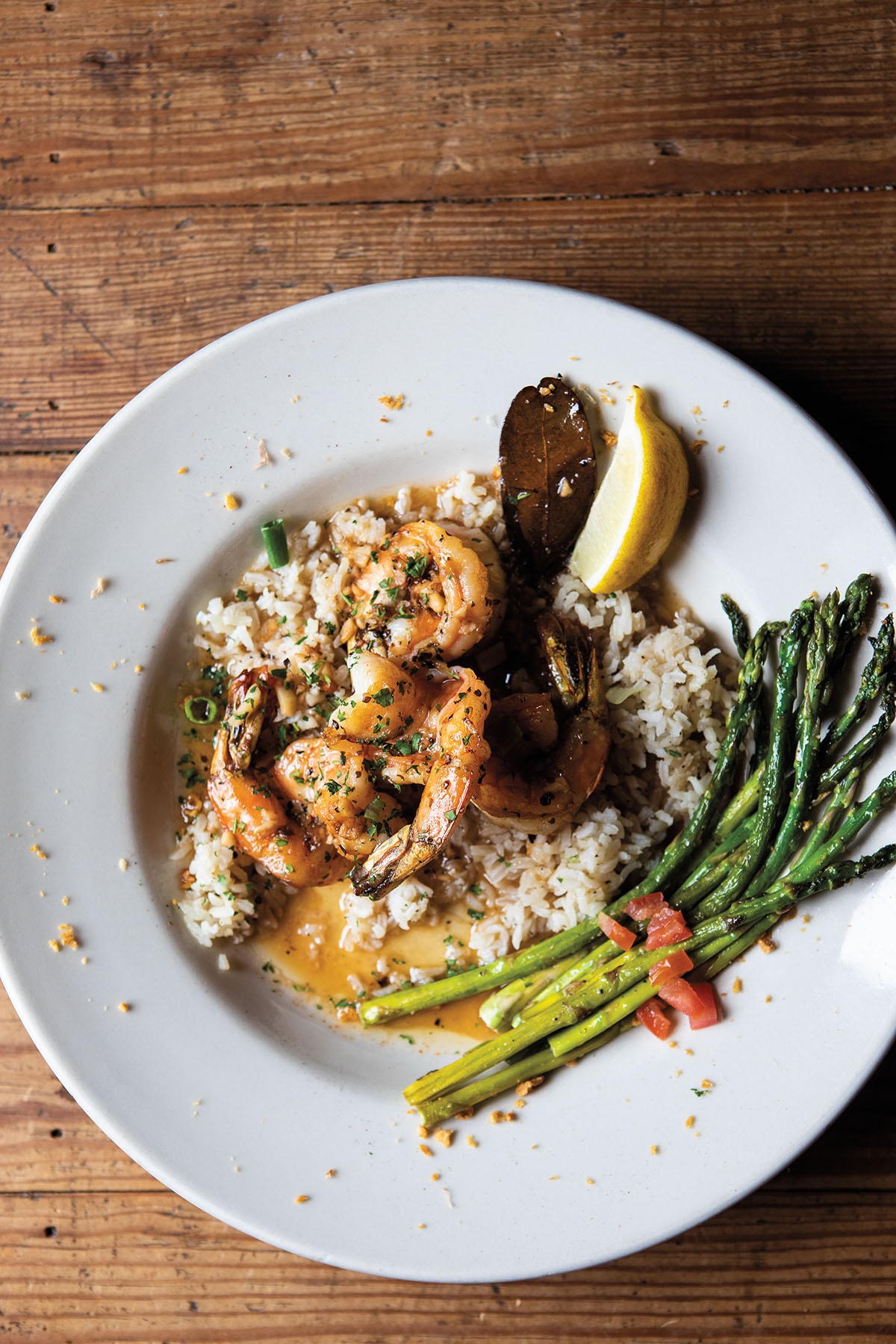 Hill Top Cafe's Shrimp Mytilini, which has sautÃ©ed shrimp atop a bed of rice