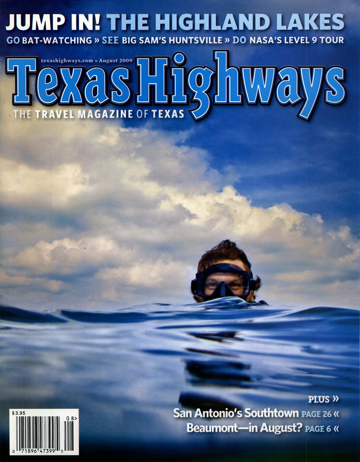 The August 2009 Cover of Texas Highways Magazine