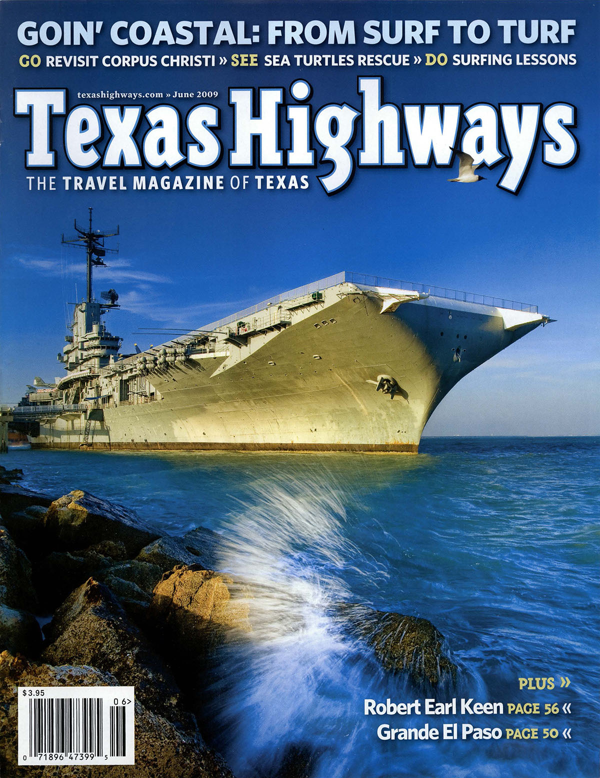 The June 2009 Cover of Texas Highways Magazine