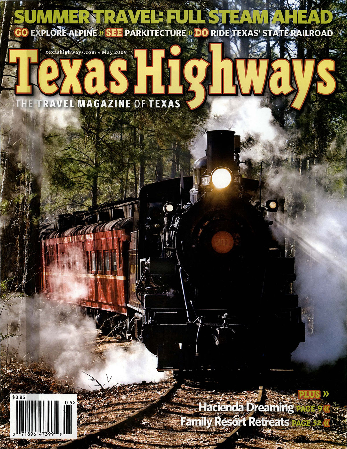 The May 2009 Cover of Texas Highways Magazine