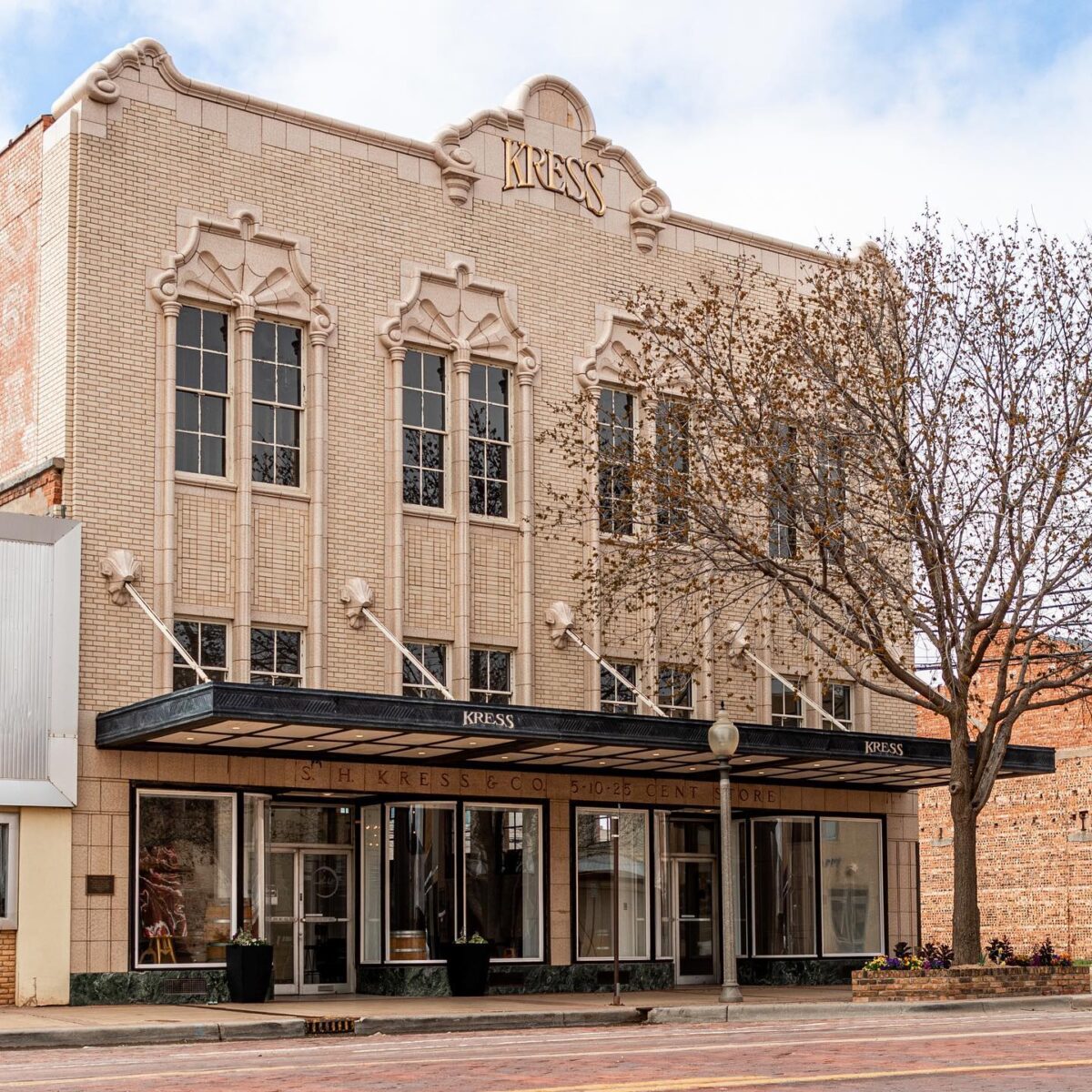 building, downtown, Lubbock, winery, department store