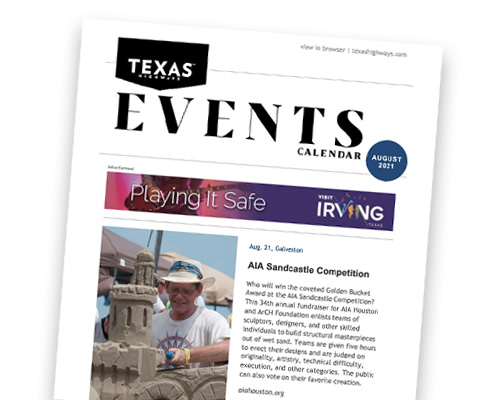 A preview of the Events Calendar newsletter