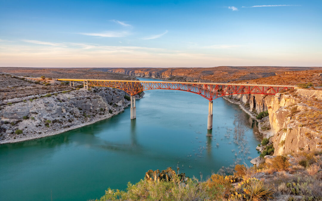 View the Scenic Southwest Texas Canyonlands from the Pecos River Bridge