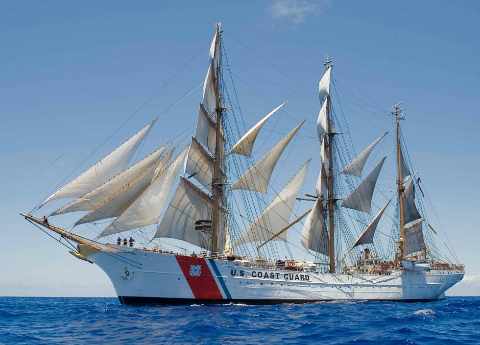 Coast Guard Tall Ship 'Eagle' Returns to Galveston for the First Time ...