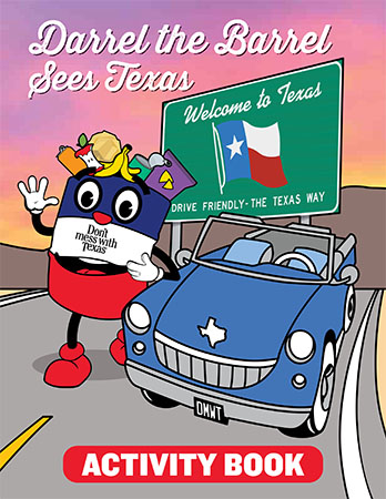 A Don't mess with Texas activity book