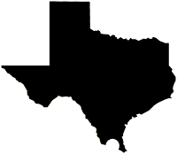 A map showing the south Texas location of Rancho Lomitas nursery