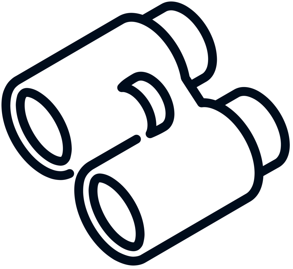 An icon of binoculars