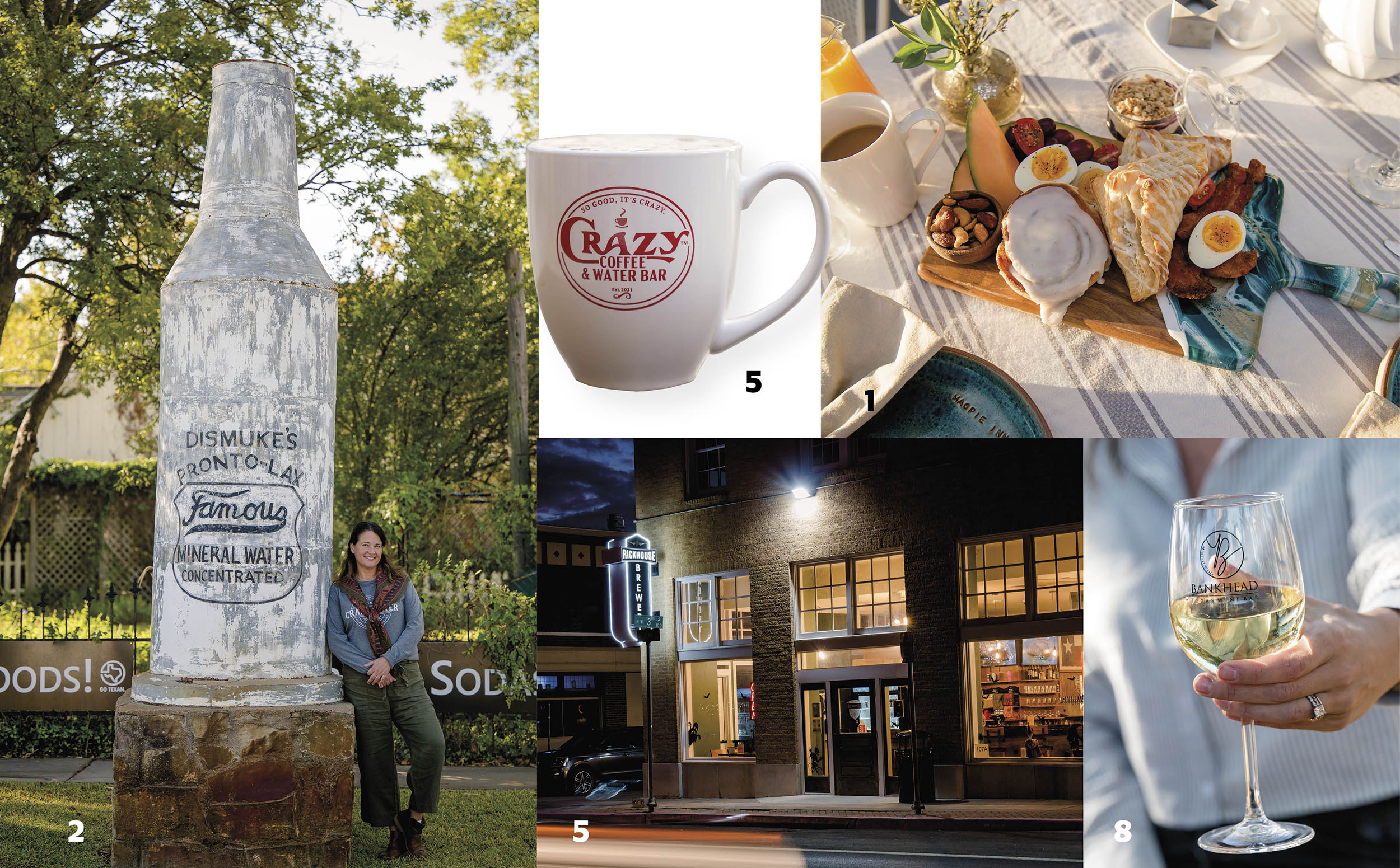 A collage of the places and eateries featured in this article