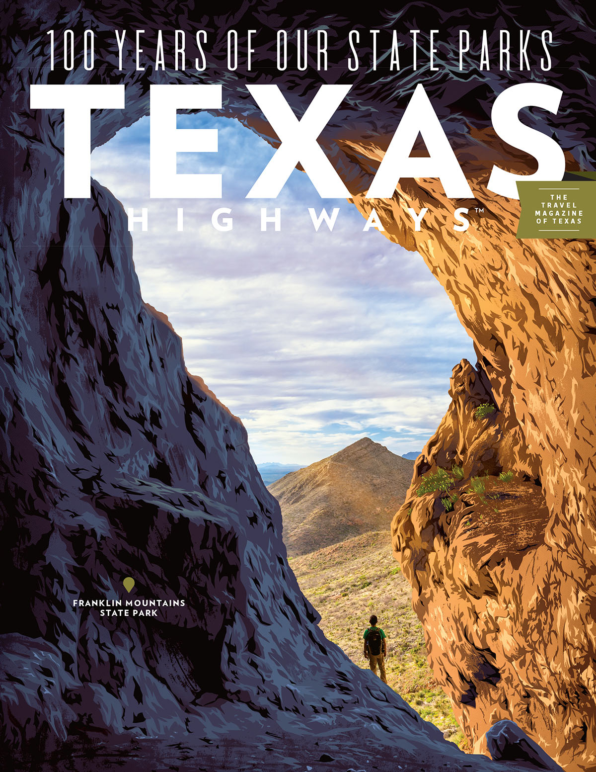 The May 2023 cover of Texas Highways Magazine