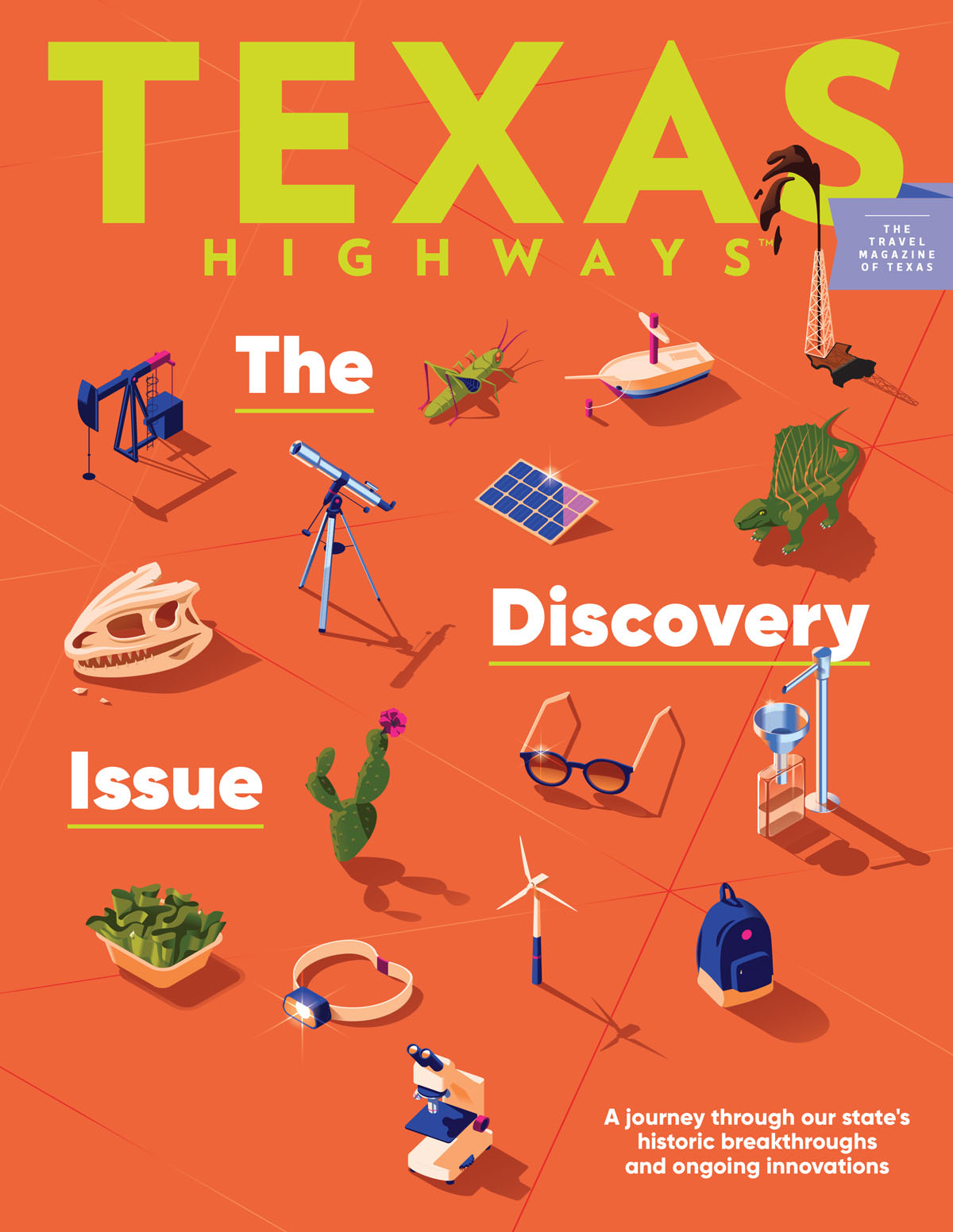 The March 2024 cover of Texas Highways Magazine