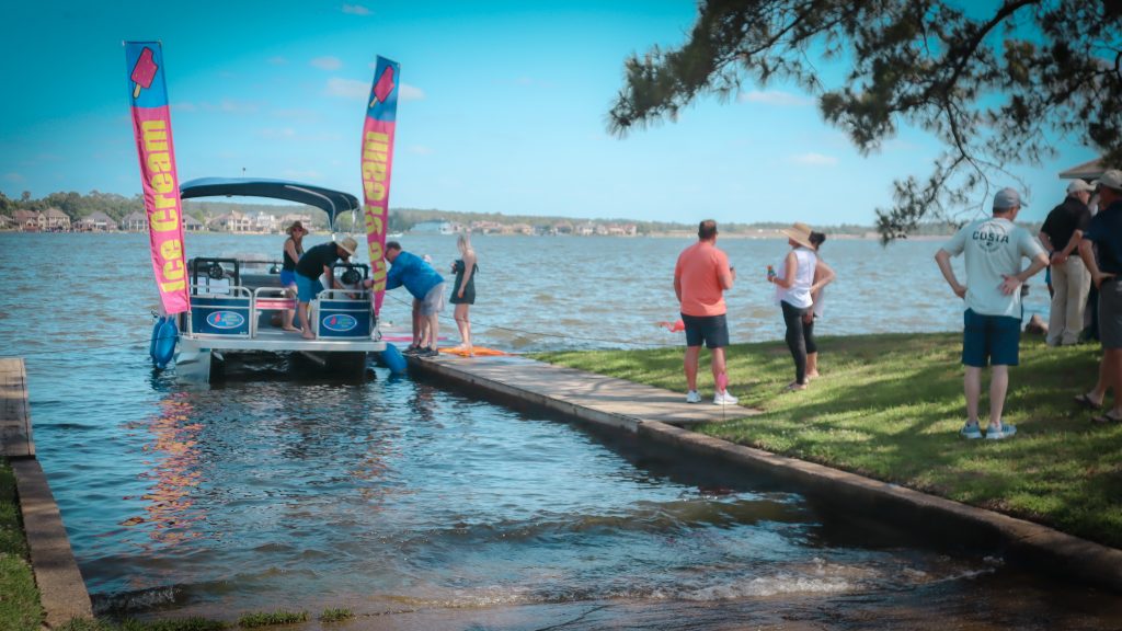 Texas’ Only Ice Cream Boat Has Embarked on Lake Conroe