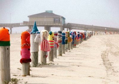 The Friendly Yarn Bollards of Port Aransas