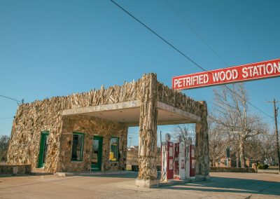 Roadside Oddity: Decatur’s Petrified Wood Station
