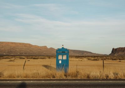 A ‘Doctor Who’ TARDIS Appears Outside Big Bend National Park