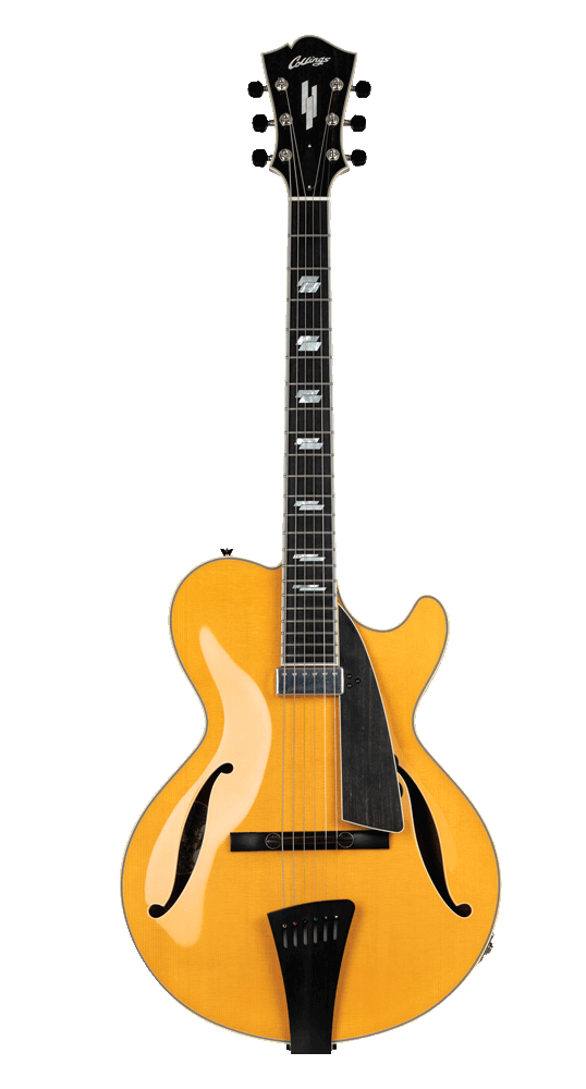 A yellow guitar